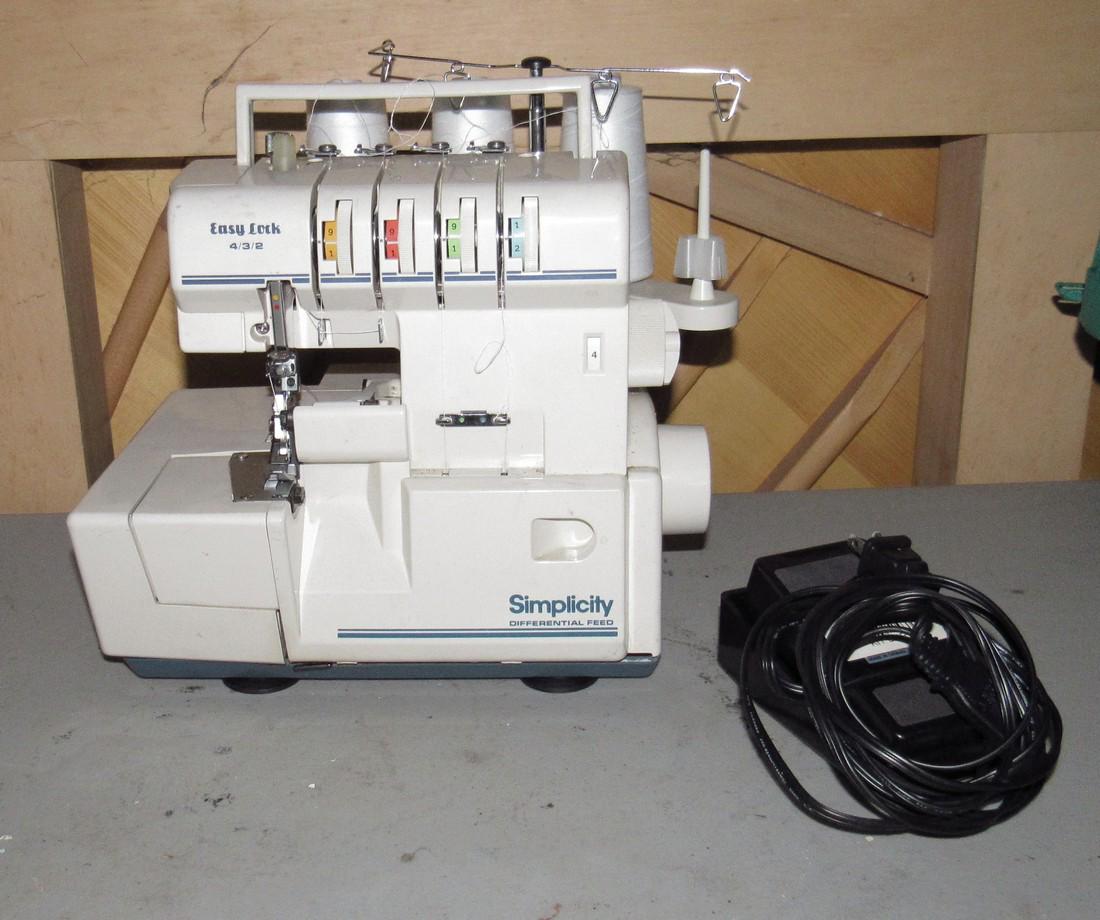 Simplicity Sewing Machine Model SL40D: Sewing machine comes with everything pictured