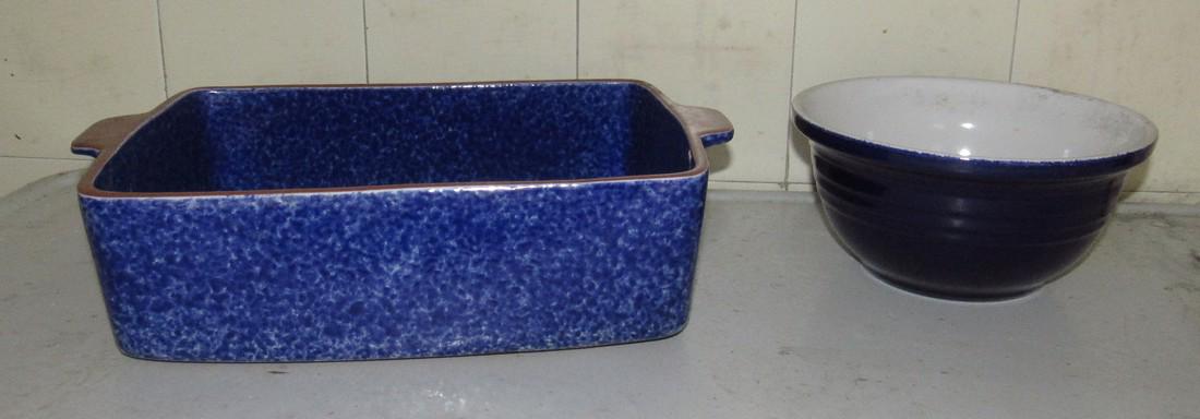 Mixing Bowl and Casserole: Casserole is approx 9 1/4" x 14" x 3 3/4"