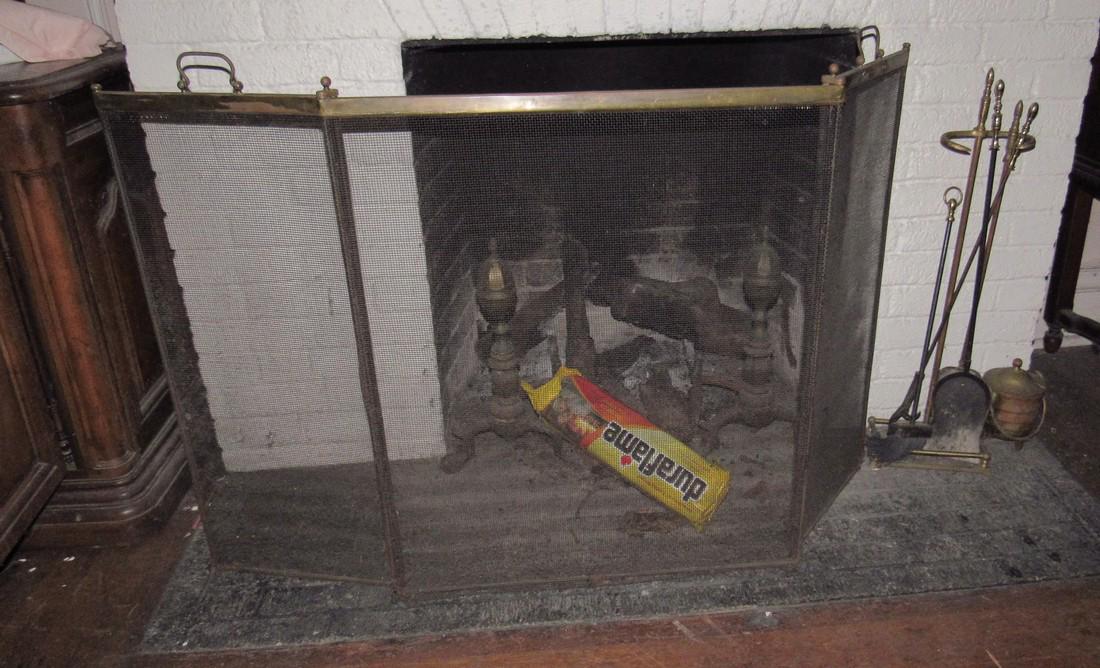 Fireplace Screen Tools Andirons: Getting all pictured