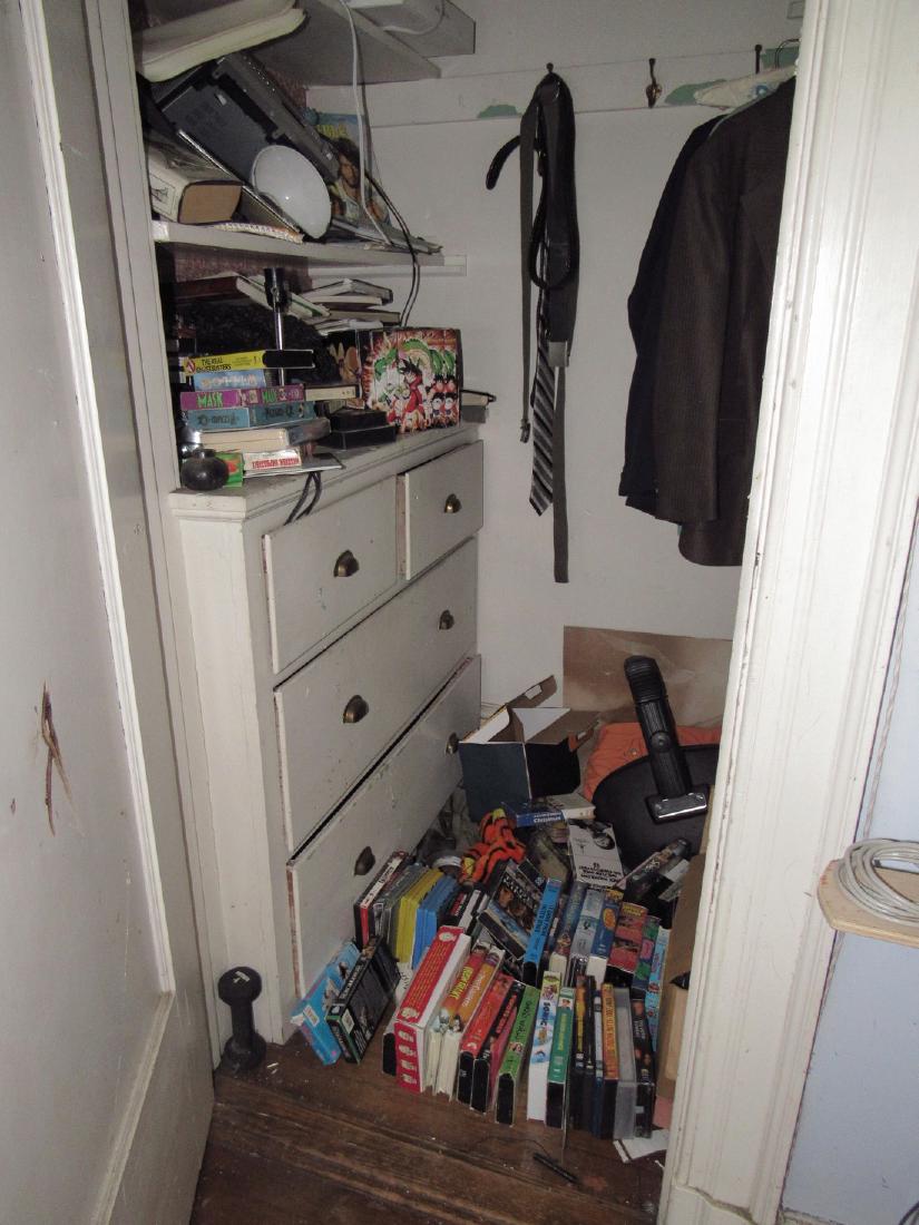 Closet Contents Dragonballs VHS Tapes DVDs: Getting all pictured in closet. Take what you want leave what you don't