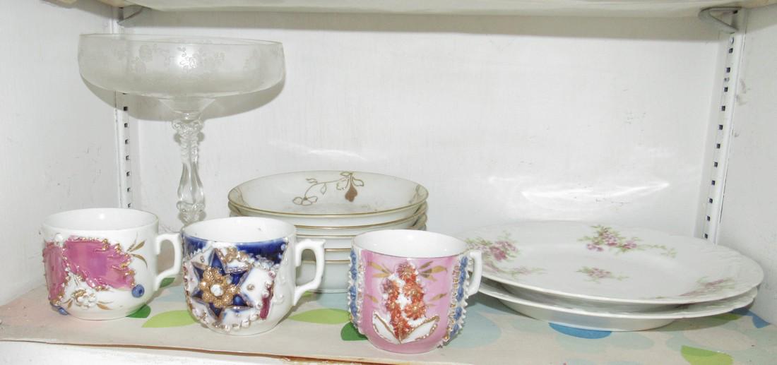 Nippon Bowls Misc Cups and Dishes: Getting all pictured on shelf.
