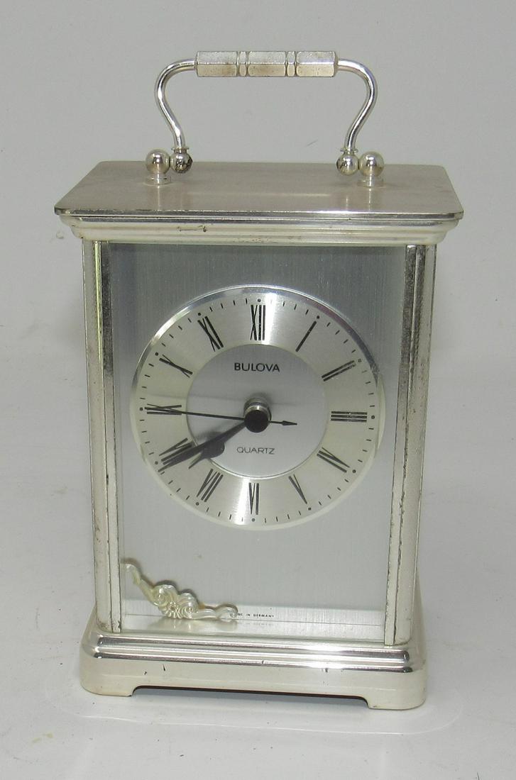 Bulova Quartz Clock: Approx 7" tall