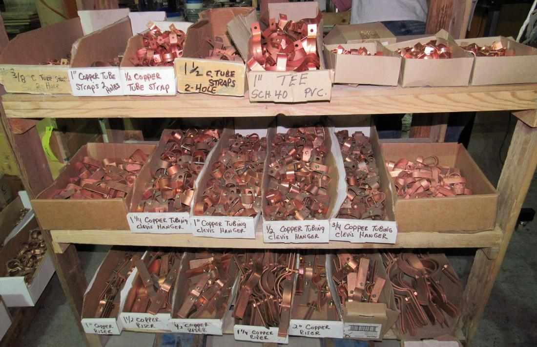 Copper Pipe Tube Straps Clevis Hangers 1/2"-2" Risers (1 of 8)