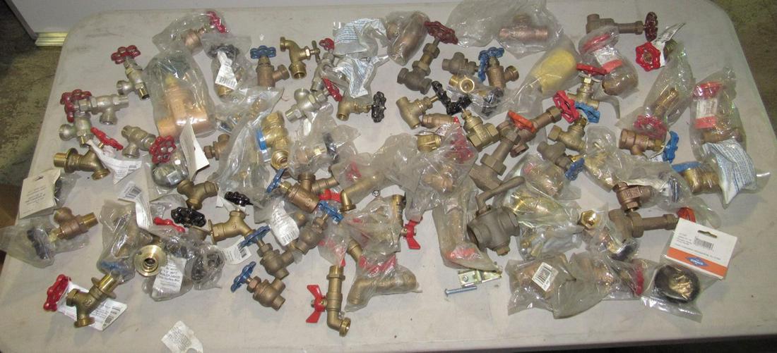 Misc Lot of 71 Brass Valves (1 of 6)