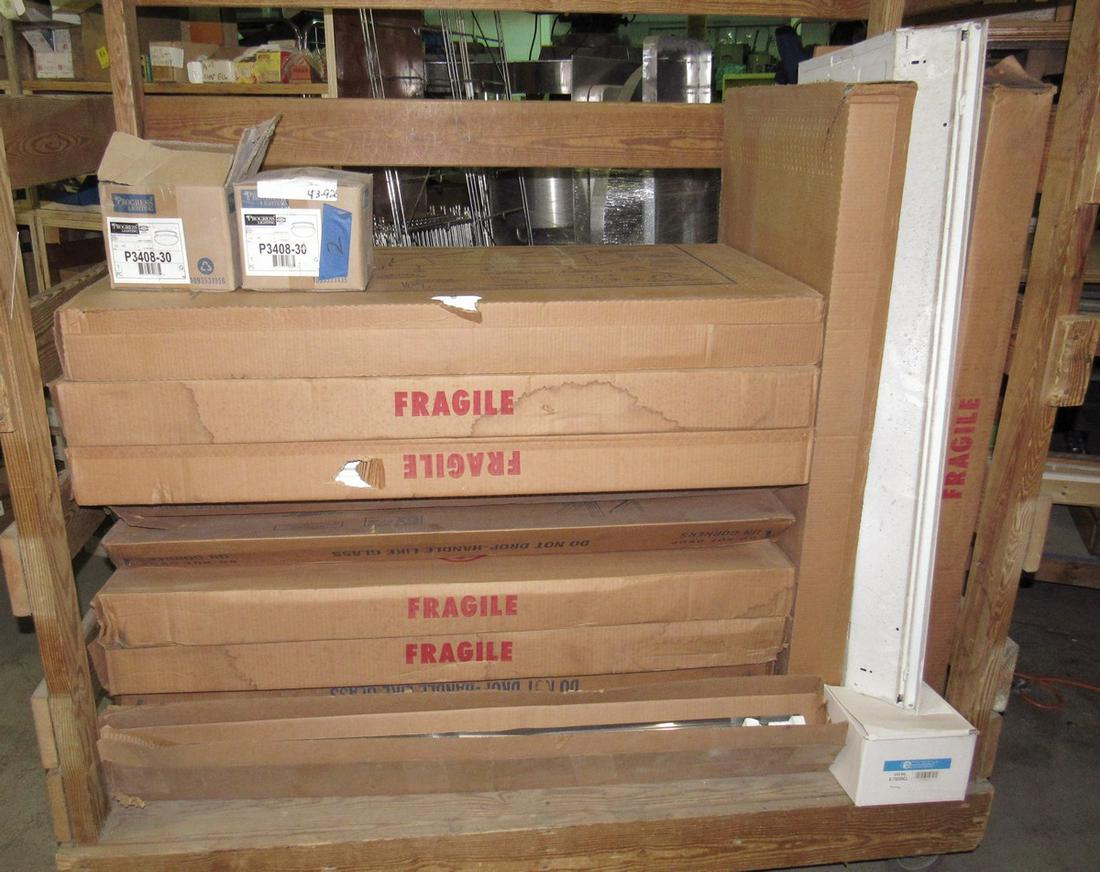 Cart Full of Ceiling Lights: Getting all pictured on cart. DOES NOT include cart