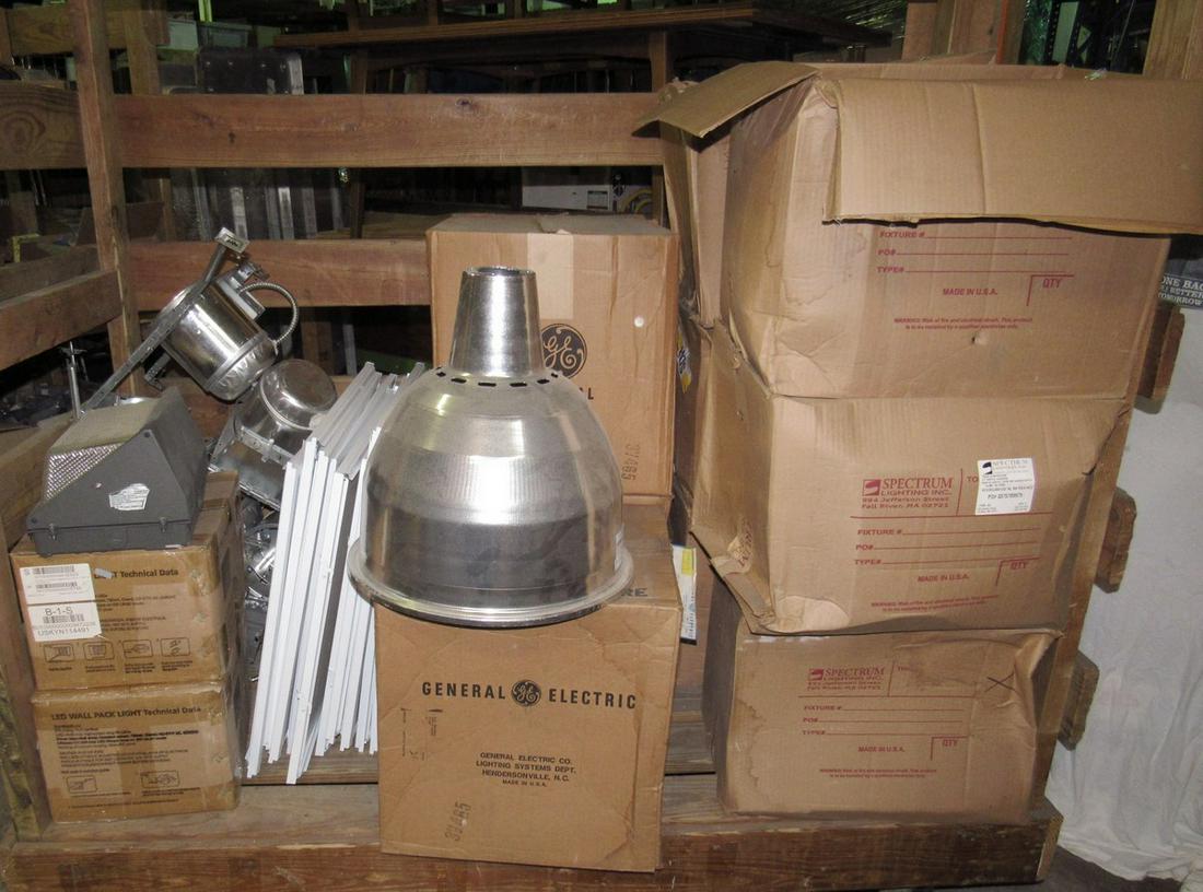 Large Lot of Lighting: Includes all pictured on cart. DOES NOT include cart