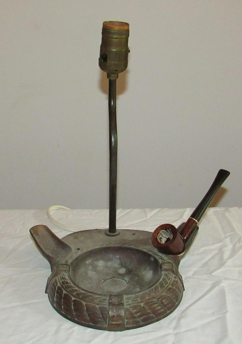 Tobacco Pipe Ash Tray Table Lamp (1 of 3)