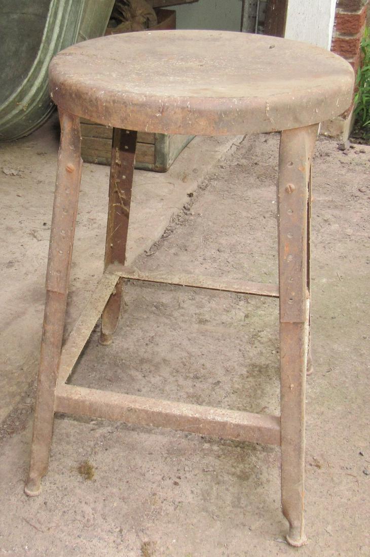 Vintage Industrial Stool (1 of 2)