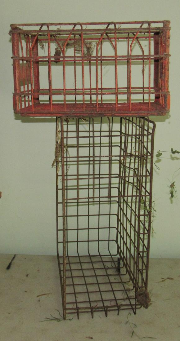 Wire Milk Crate Fair Land Dairy Fair Lawn NJ and Basket (1 of 3)