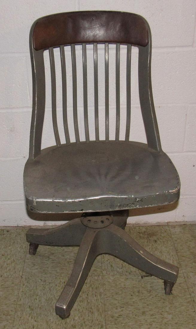 Vintage Mid Century Modern Aluminum Desk Chair Aug 18 2019