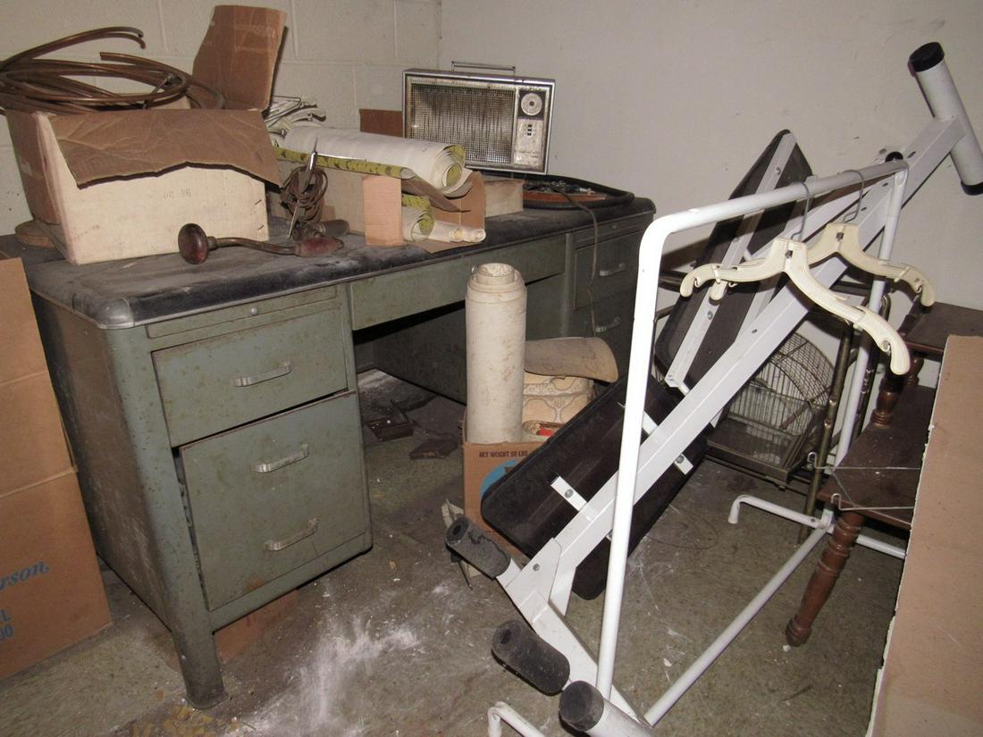 Vintage Metal Industrial Desk Copper Tubing (1 of 7)