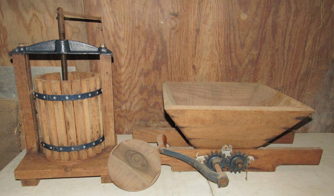 Wine Cider Press: Press is approx 12" x 13" x 23" tall.