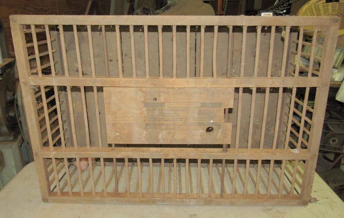 WJ Carpenter Co. Wooden Chicken Crate (1 of 3)