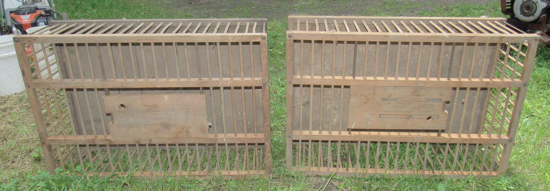 2 WJ Carpenter Co. Wooden Chicken Crates (1 of 3)