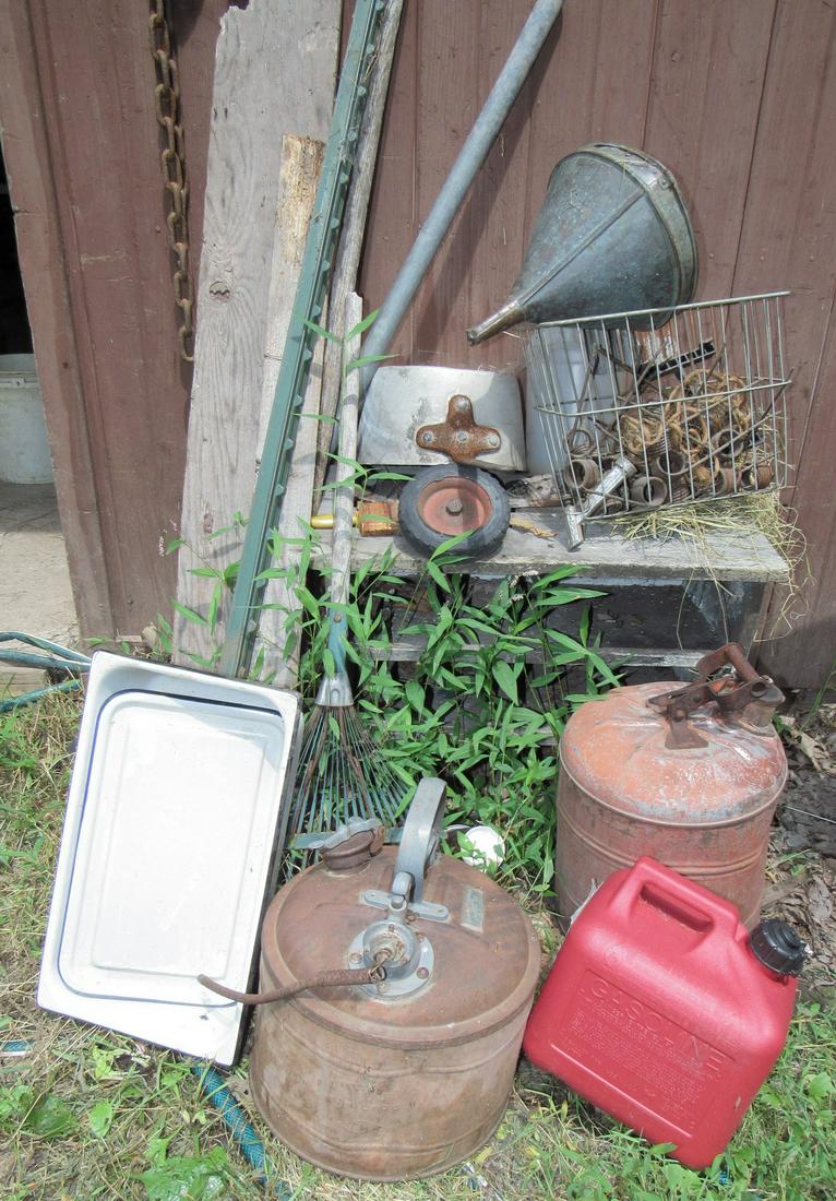 Copper Funnel Fuel Cans & Misc (1 of 3)