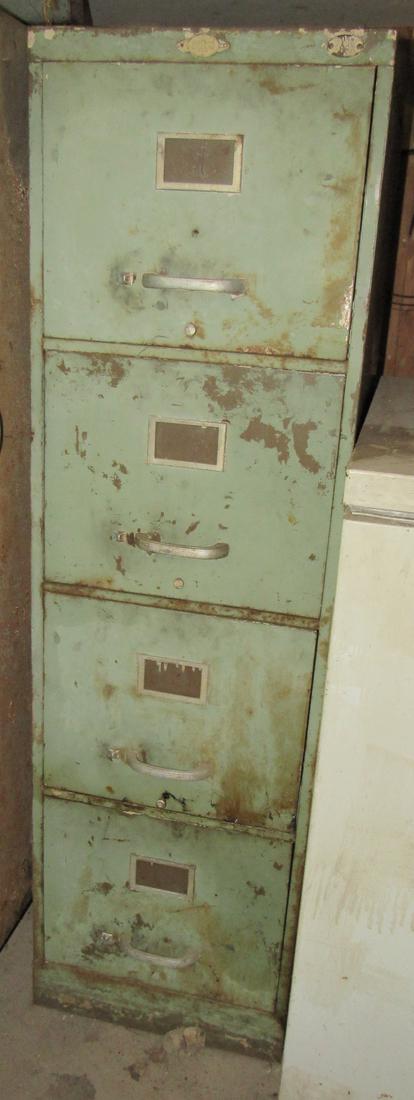 Vintage File Cabinet with Auto Supplies & Misc Liquids (1 of 4)