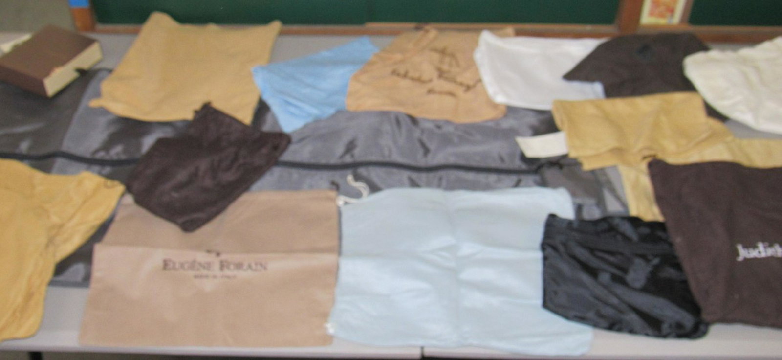 Pierre Cardin Suit Bag Louis Vuitton Box Purse Bags: Getting all pictured on table. Louis box is empty.