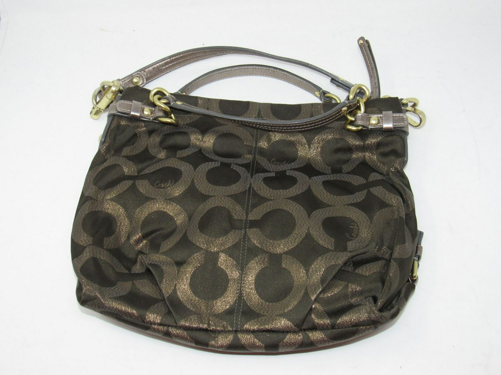 Coach Bag / Purse: Approx 12 1/2" x 11" tall.