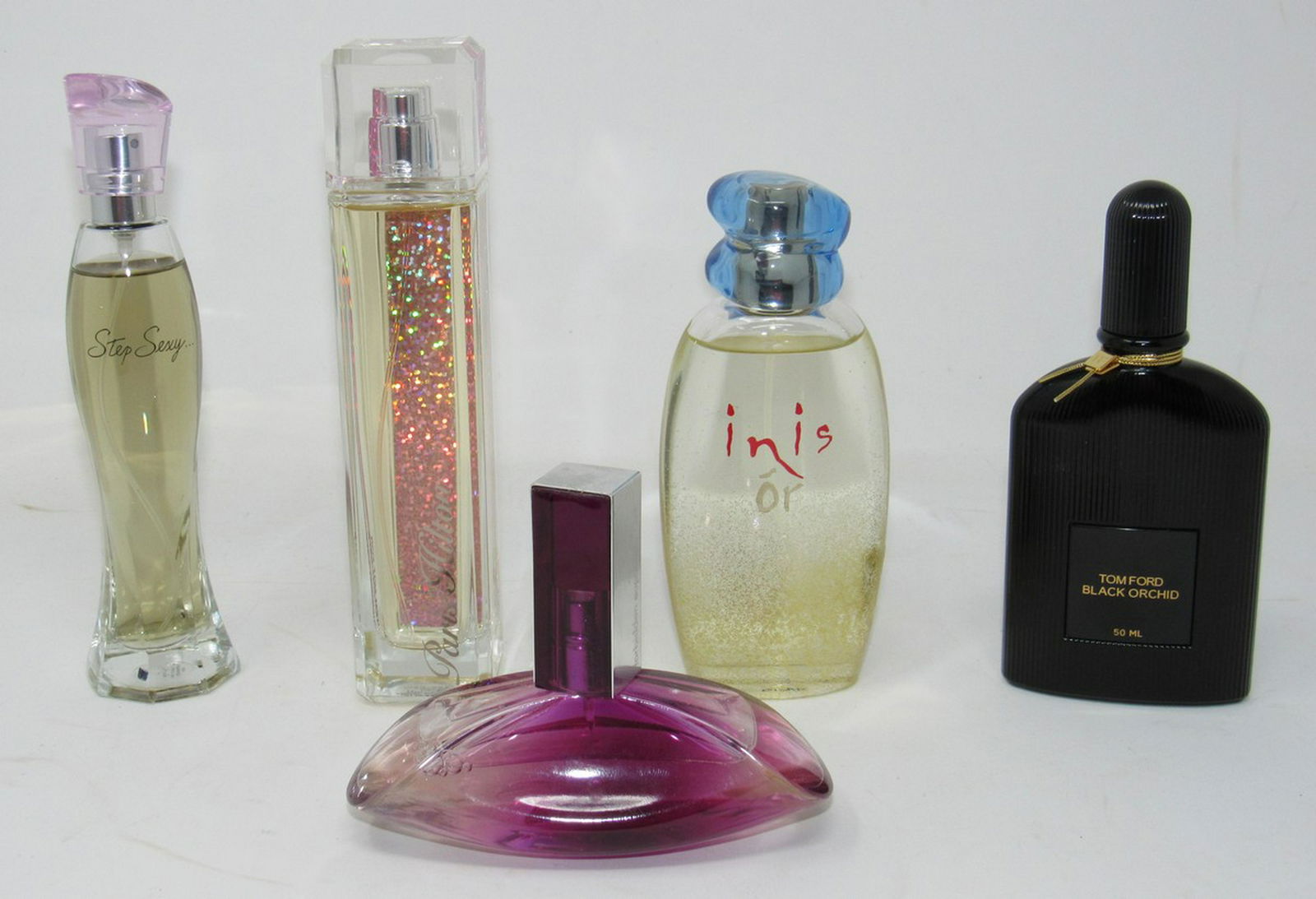 Calvin Klein Step Sexy Paris Hilton Tom Ford Perfume: Lot includes all pictured. All seem to be full.
