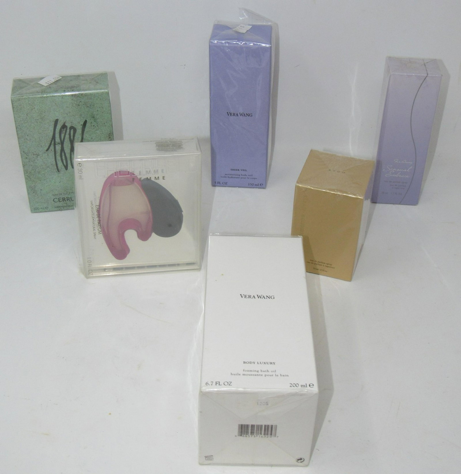 Vera Wang Bath Oil Moisturizing Cerutti Femme Perfume: Getting all pictured. All are sealed bottles.