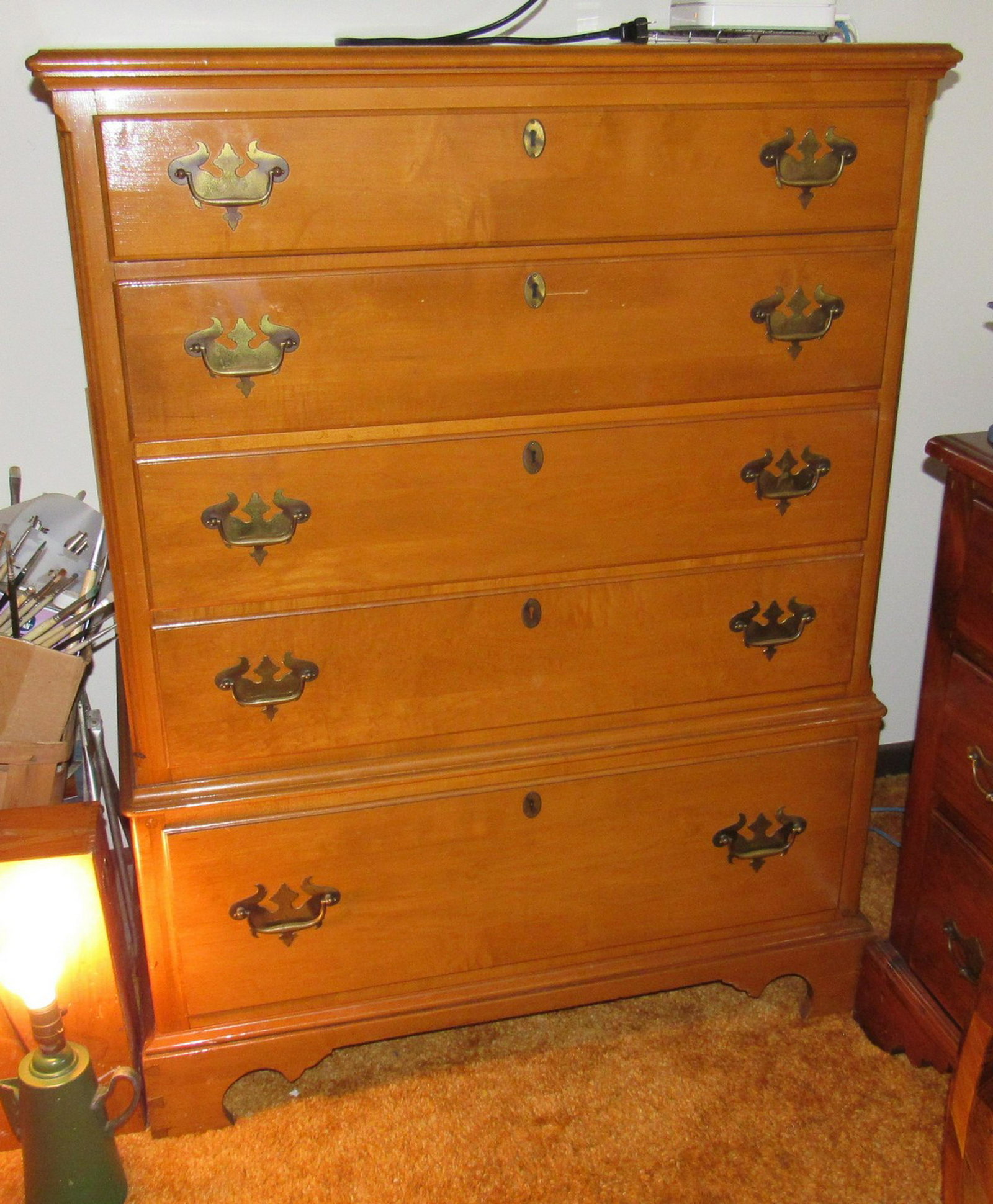 Willett Lancaster County Solid Maple Chest Of Drawers Aug 27