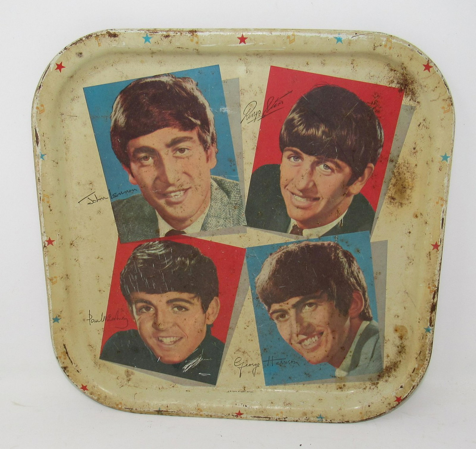 Worcester Ware Beatles Tray: Approx 13" square