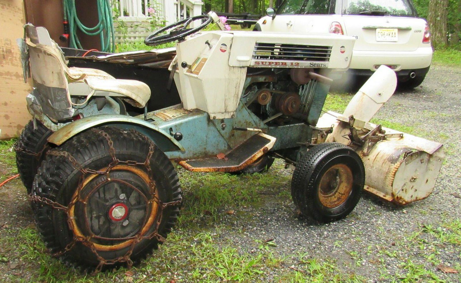 Sears Super 12 Garden Tractor with Snow Blower Aug 27, 2019 M.J