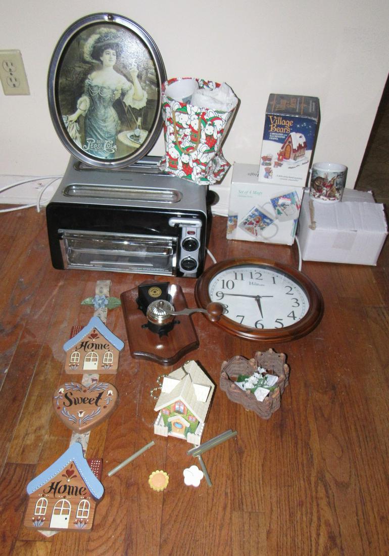 Toaster Oven Clock Pepsi Tray Mugs: Getting all pictured.