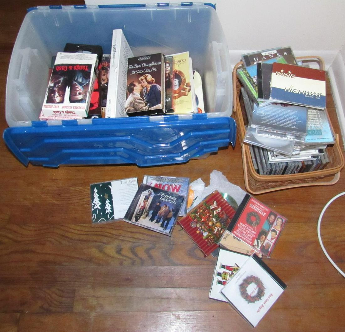 Cd's and VHS Tapes: Getting all pictured