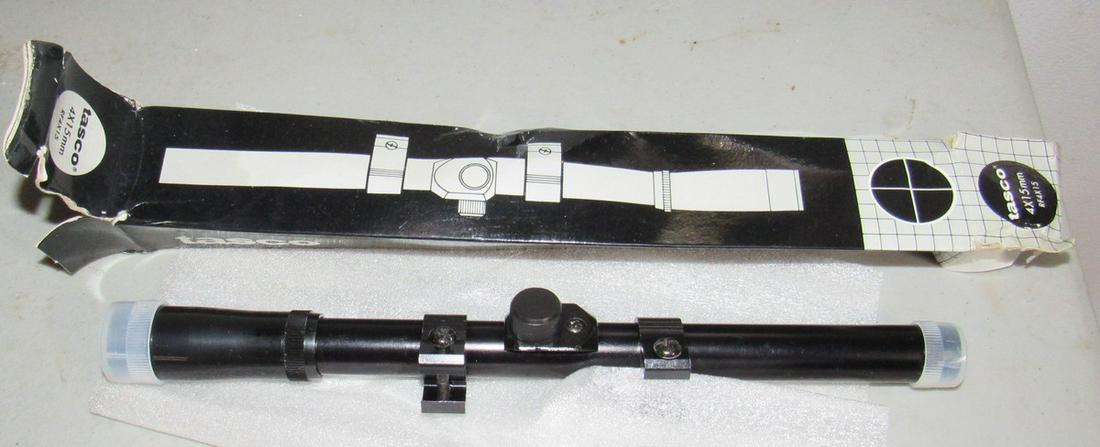 Tasco 4x15mm Scope: Looks like it was never used