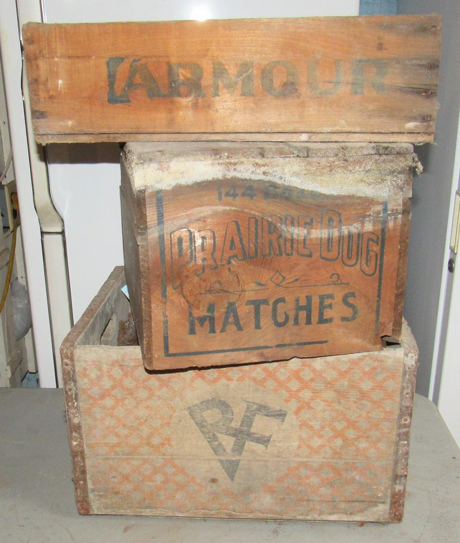 Prairie Dog Matches Raritan Valley Farms Wooden Crates: Getting all 3 pictured