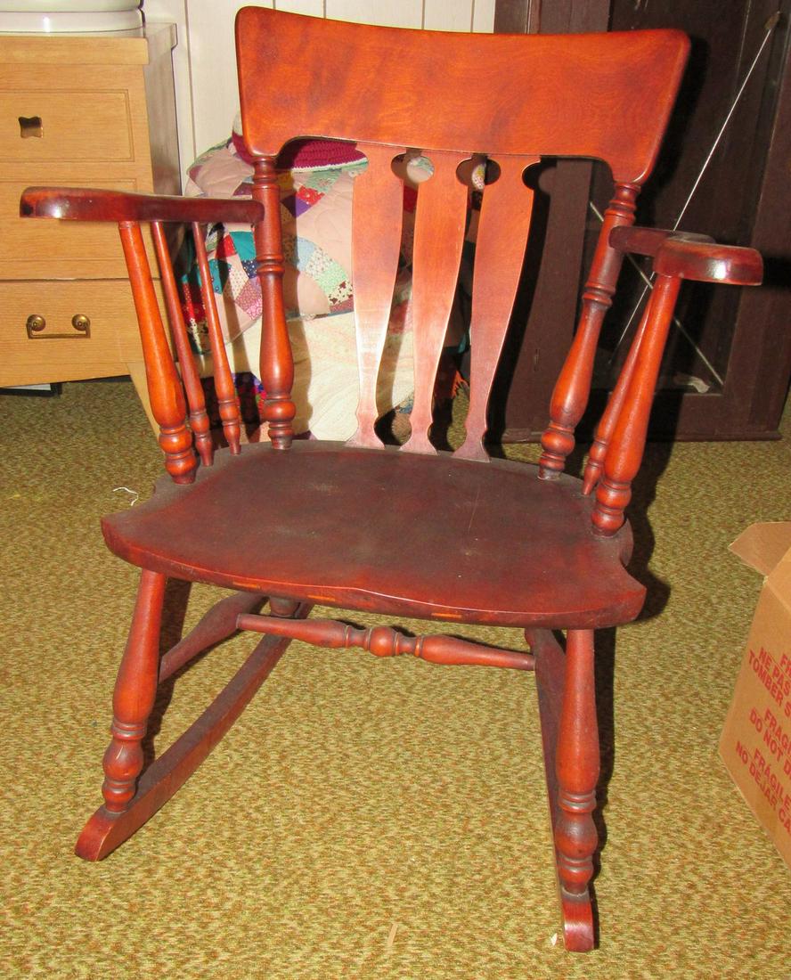 Plank Seat Rocker: Rocker