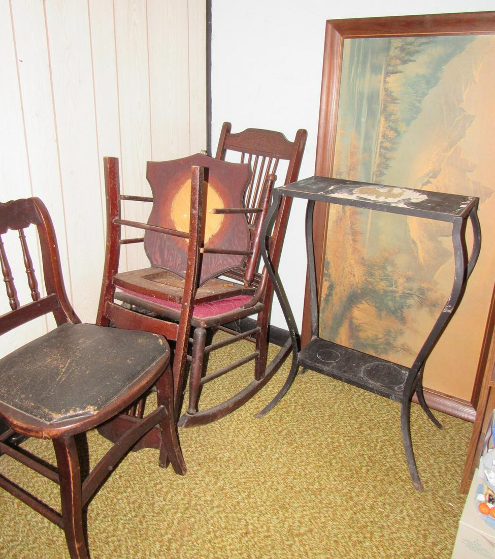 Rocker Chairs Stand & Print: Getting all 6 items pictured