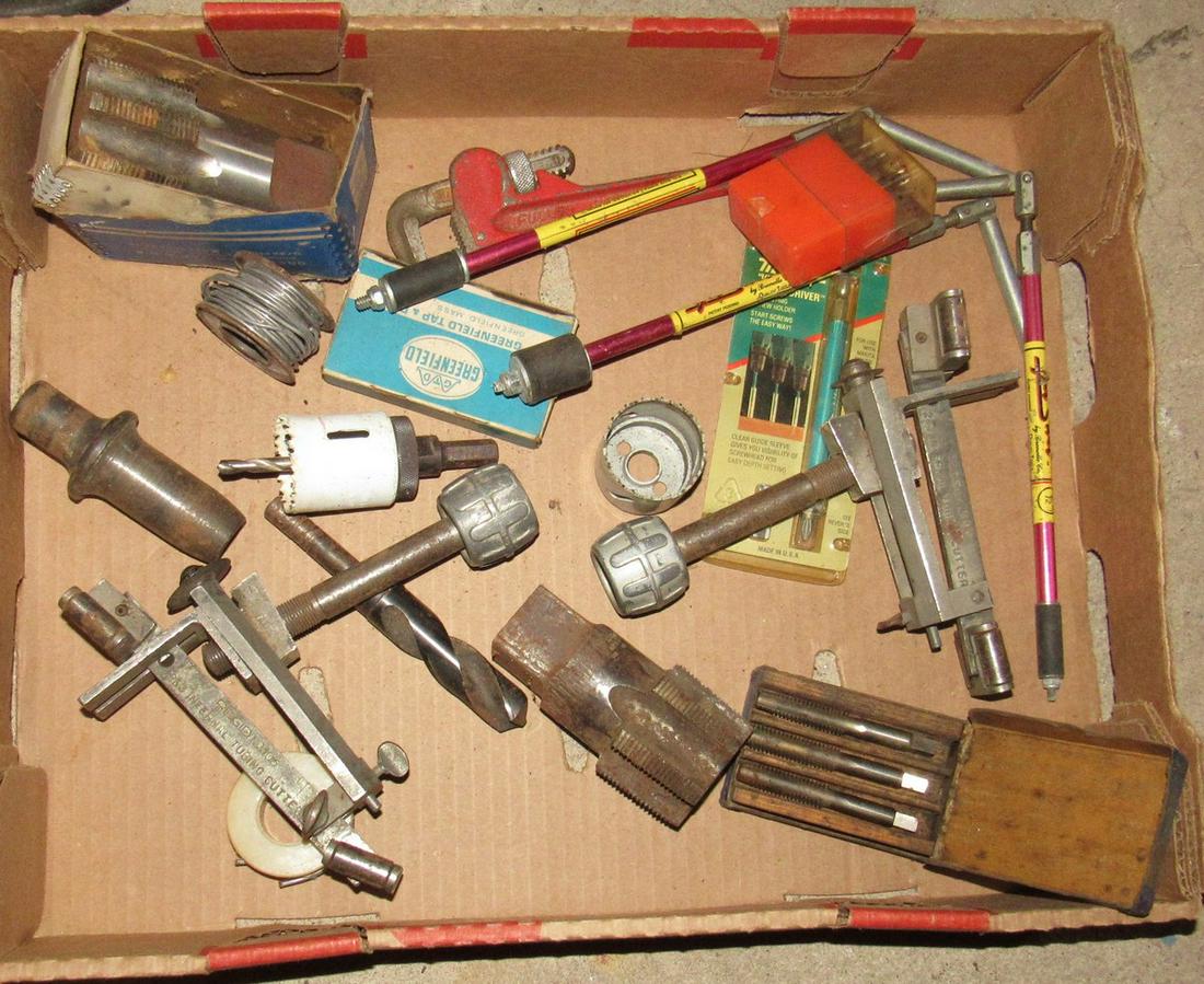 Rigid 106 Internal Tubing Cutters 2" Pipe Taps Tools: Getting all pictured in box