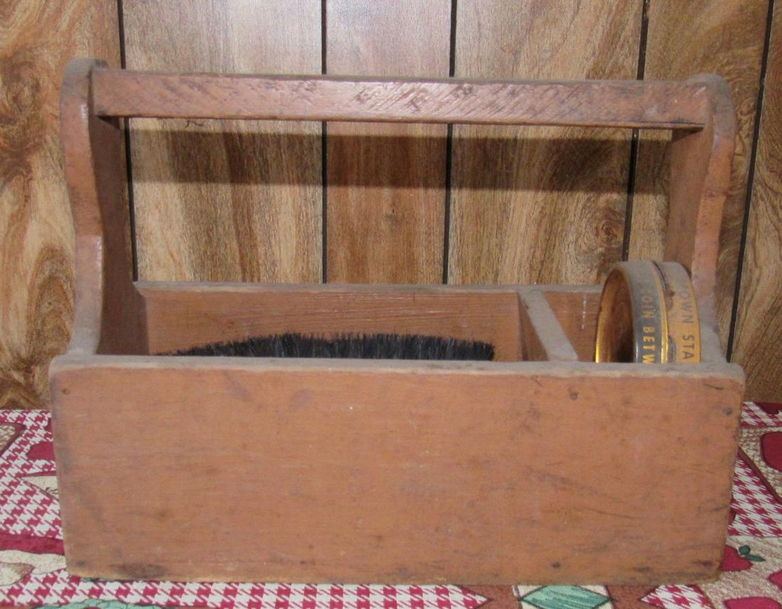 Shoe Shine Tote: Apprx 12" long