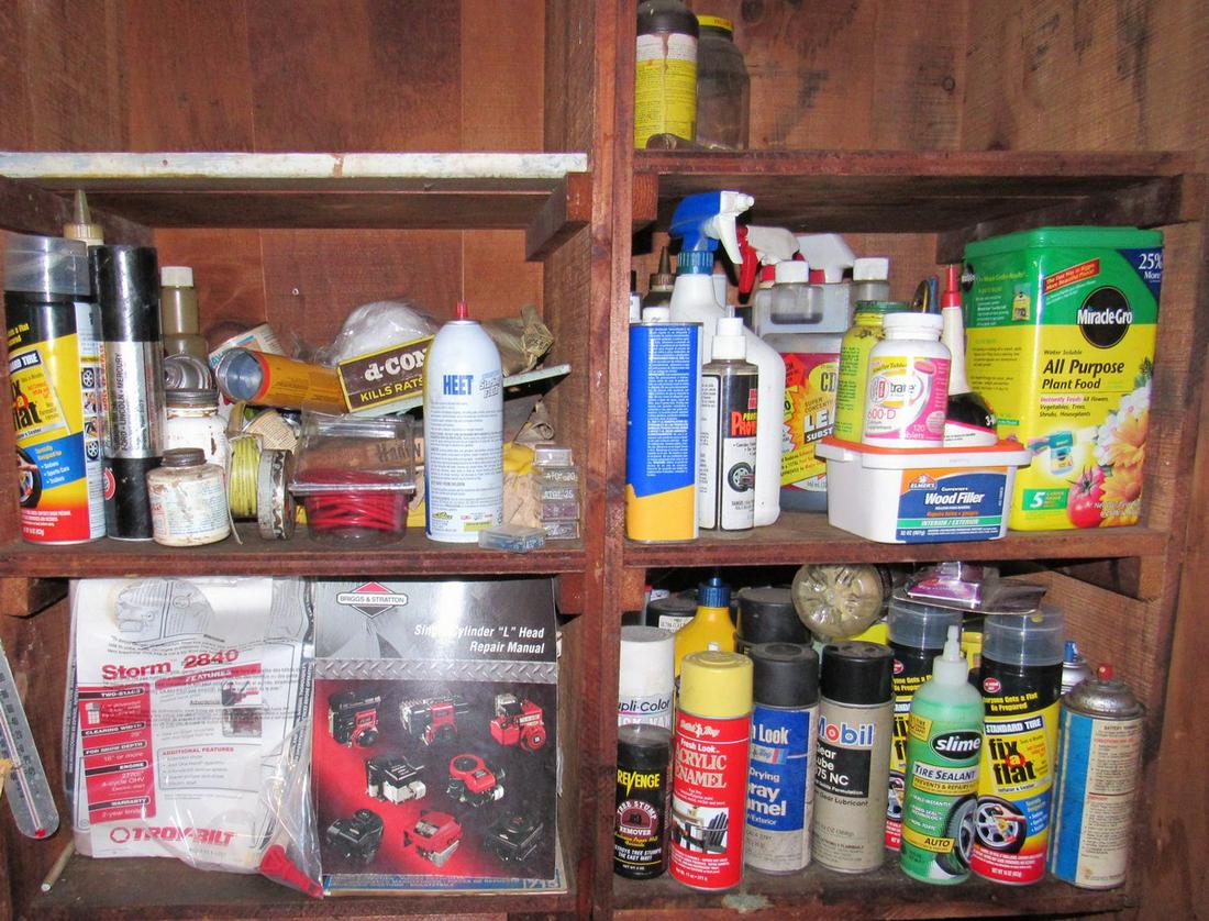 Small Engine Manuals Spray Paint and Misc Cans: Getting all pictured