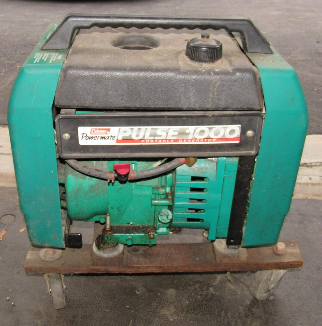 Coleman Powermate Pulse 1000 Generator: comes on dolly.