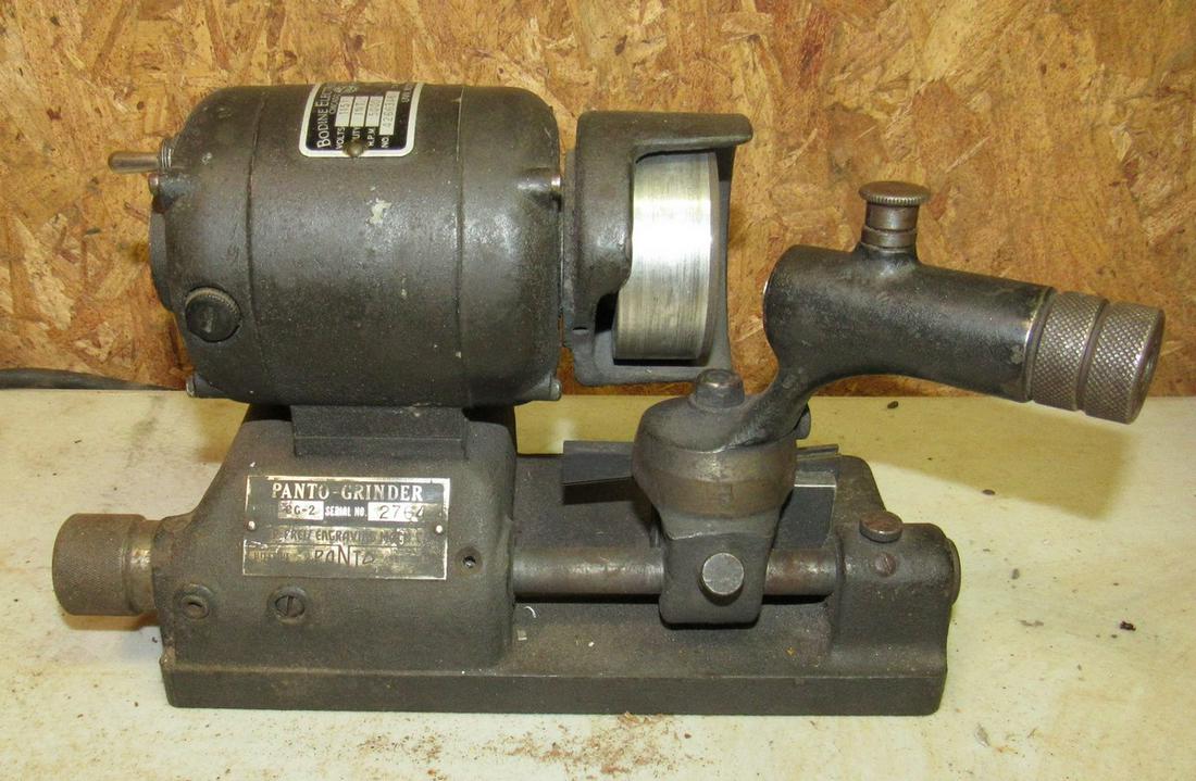 Bodine Electric Panto Grinder: Approx 9 1/2" total length