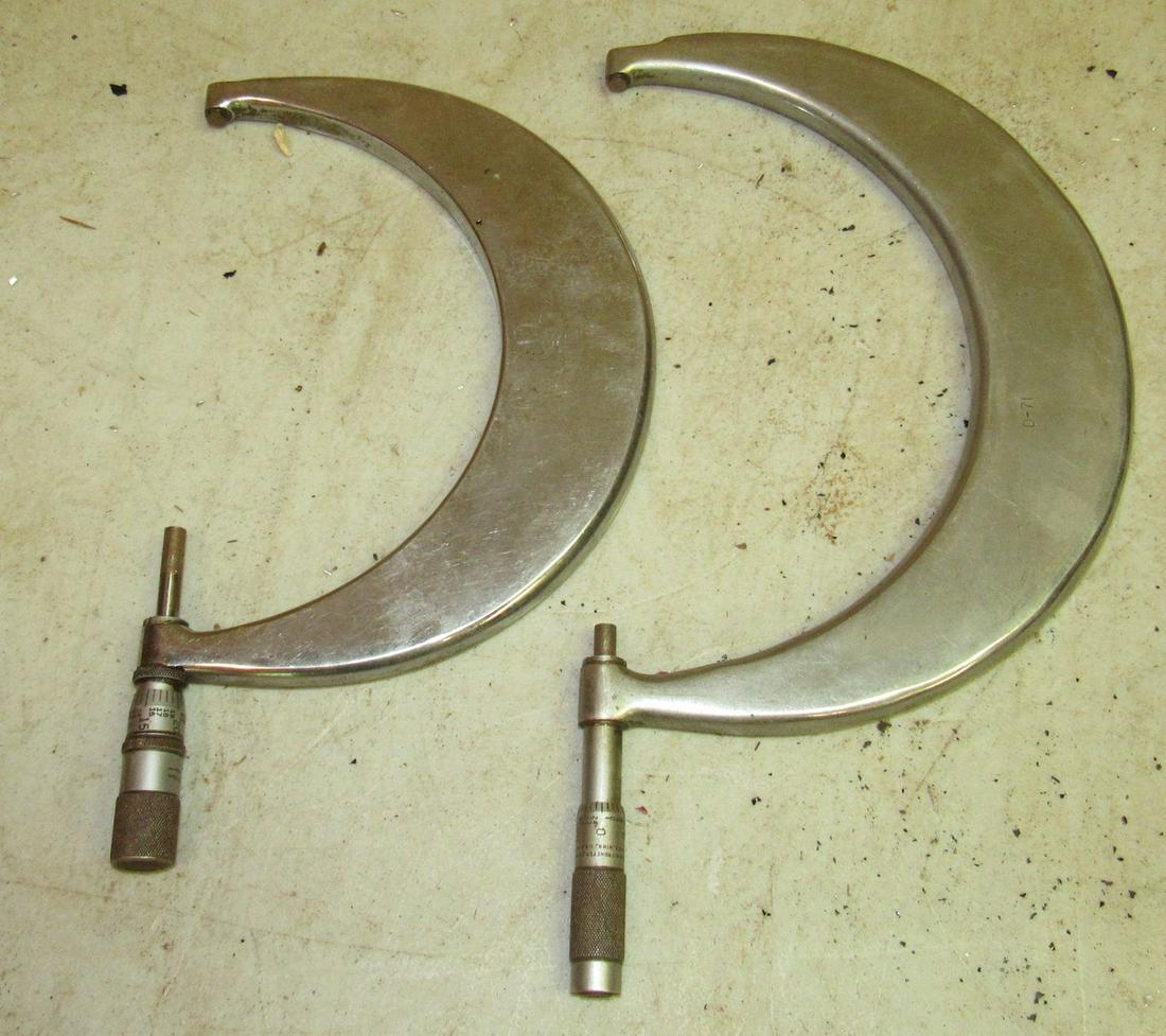 2 Aluminum Tubular Micrometers 6-7 and 7-8: Getting both pictured