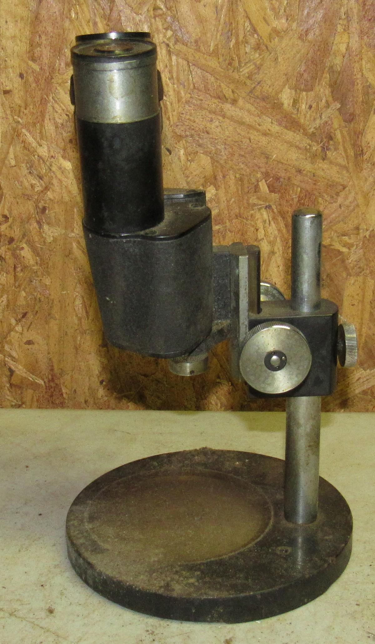 Microscope: Approx 9 3/4" tall ( As pictured)