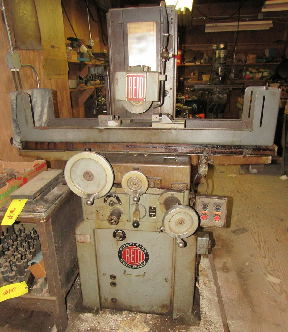 Reid 618 HYD Hydraulic Surface Grinder: 3 Phase .Pick up is day #2, you must call and schedule an appointment( It will be first appointment in morning).@ 8am NO EXCEPTIONS ! We do not have any equipment onsite. You must safely remove and lo