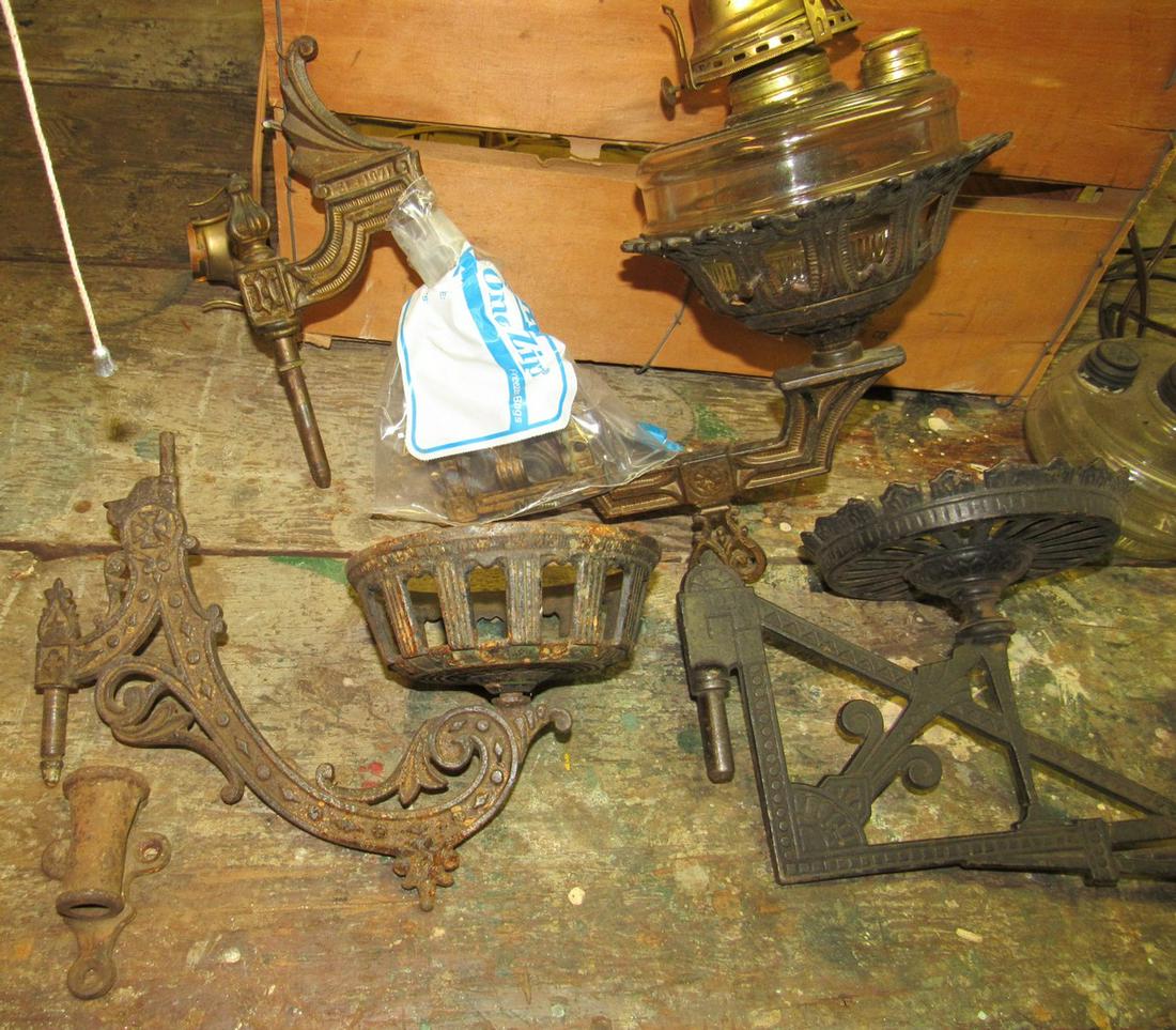 Oil Lamps and Cast Iron Wall Brackets: Getting all pictured