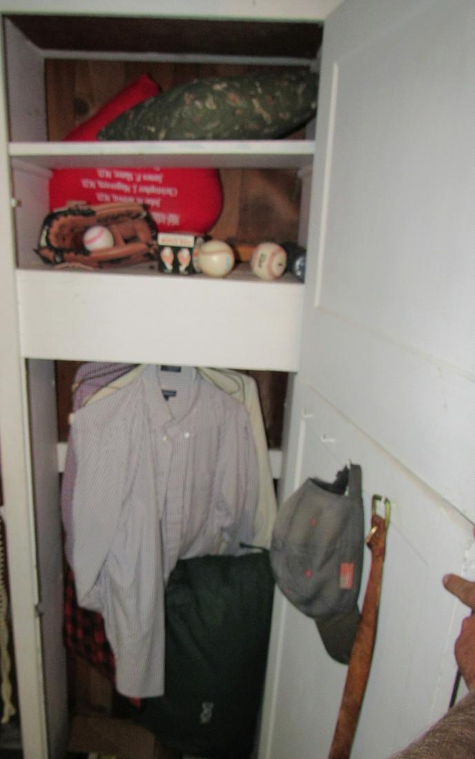 Closet Contents Clothing Optimus Speaker Baseball Glove: Getting all pictured. Take what you want and leave the rest