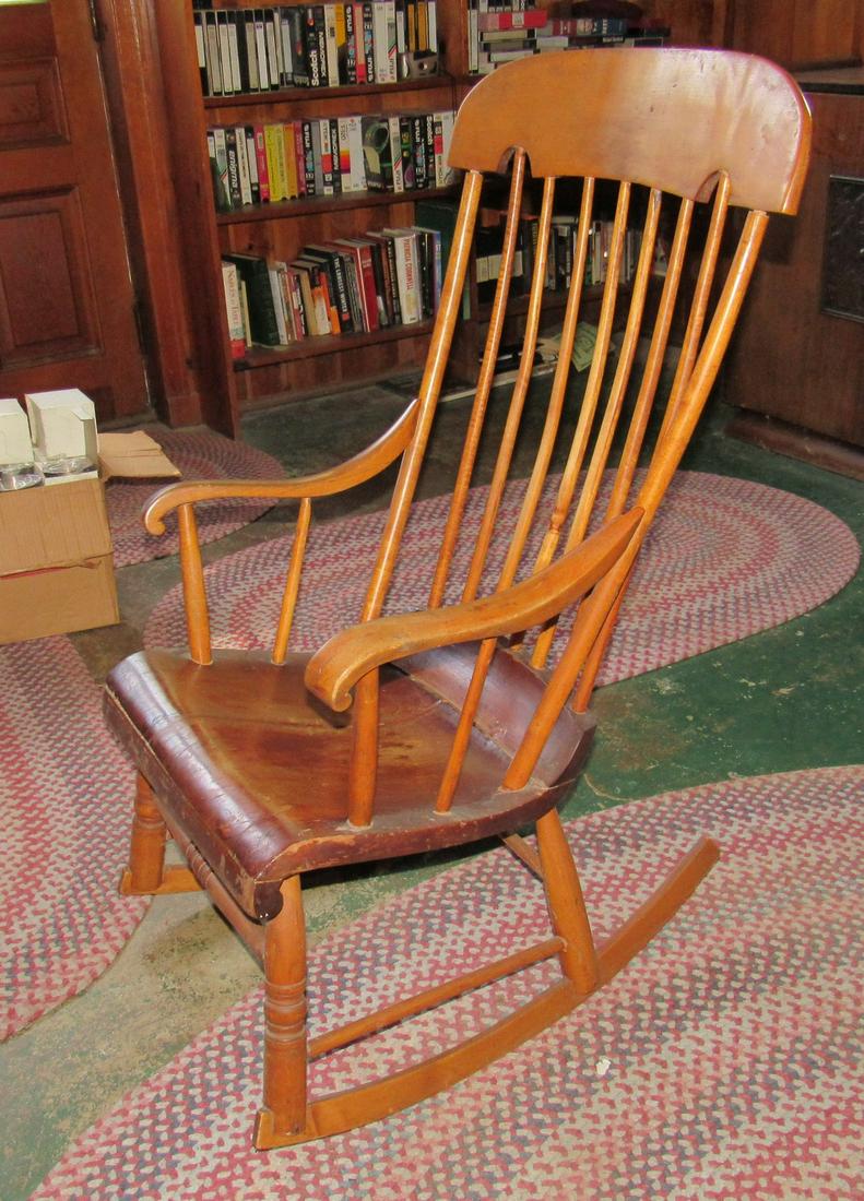 Plank Seat Rocker: Rocker