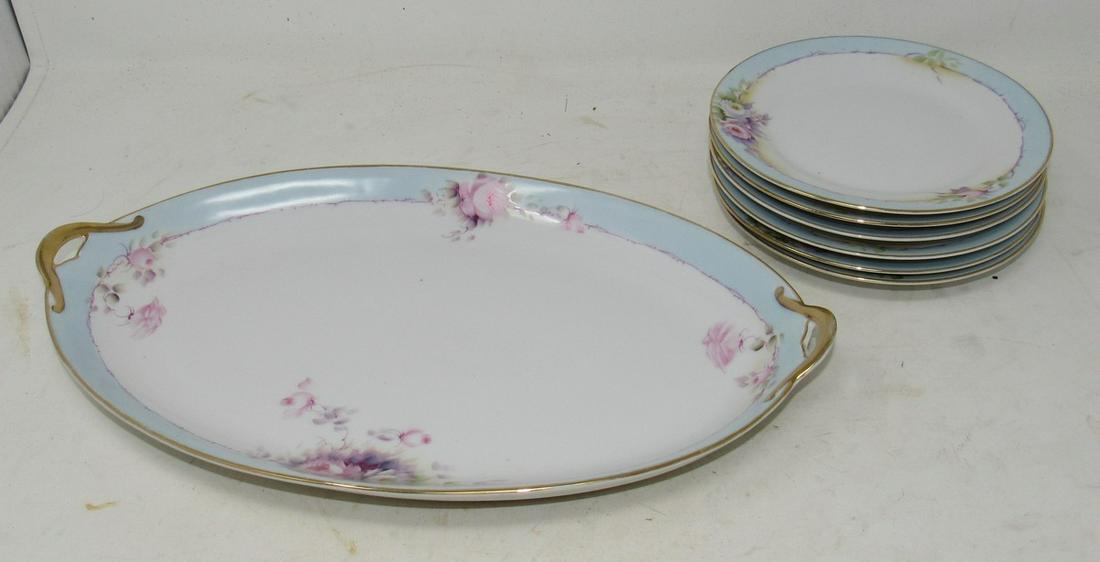 Noritake Platter and Plates: Plates are approx 6 1/2" in diameter