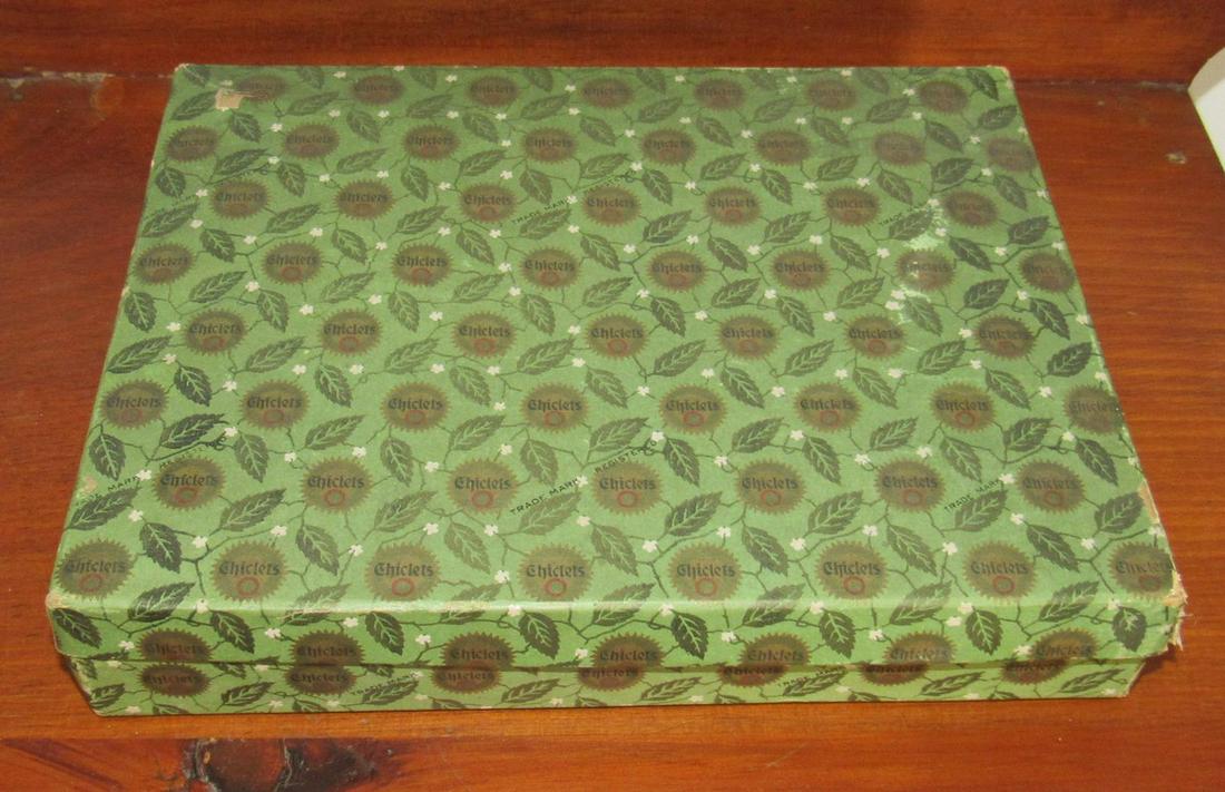 Chiclets Box: Approx 7 3/4" x 10 1/4" x 2" tall