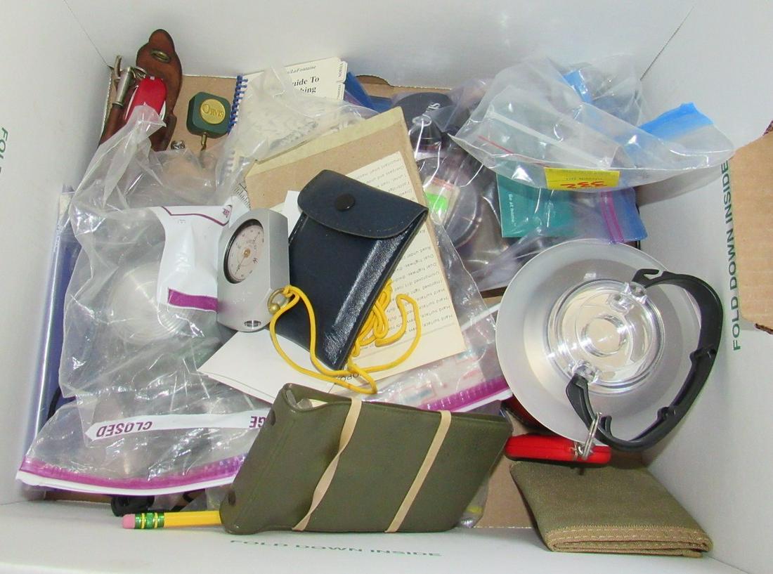 Knife in LL Bean Case Orvis Stuff Flashlights: Getting all pictured in box