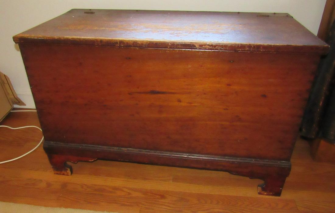 Blanket Chest: Apprx 22" x 44" x 27" tall.