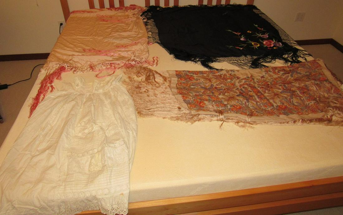 Embroidered Tablecloth Dress and Misc: Getting all pictured