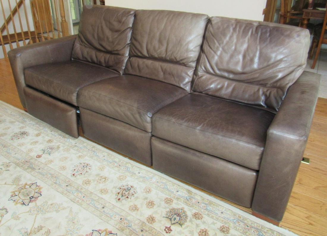 Sofa with Recliner: Approx 88" long